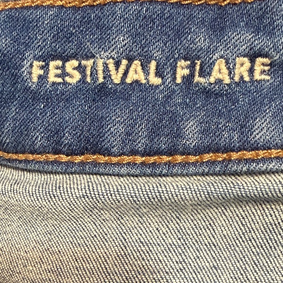 American Eagle Outfitters Dark Blue Flare Jeans - Picture 6 of 6